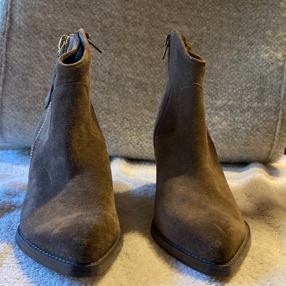 Guess Brown Suede Ankle Booties